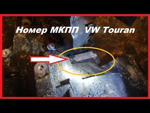 Как узнать номер коробки передач (МКПП) VW Touran 1