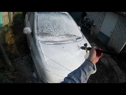 Мойка автомобиля Автошампунь GRASS ACTIVE FOAM LIGHT Полироль кузова GRASS FAST WAX Hyundai Getz 15